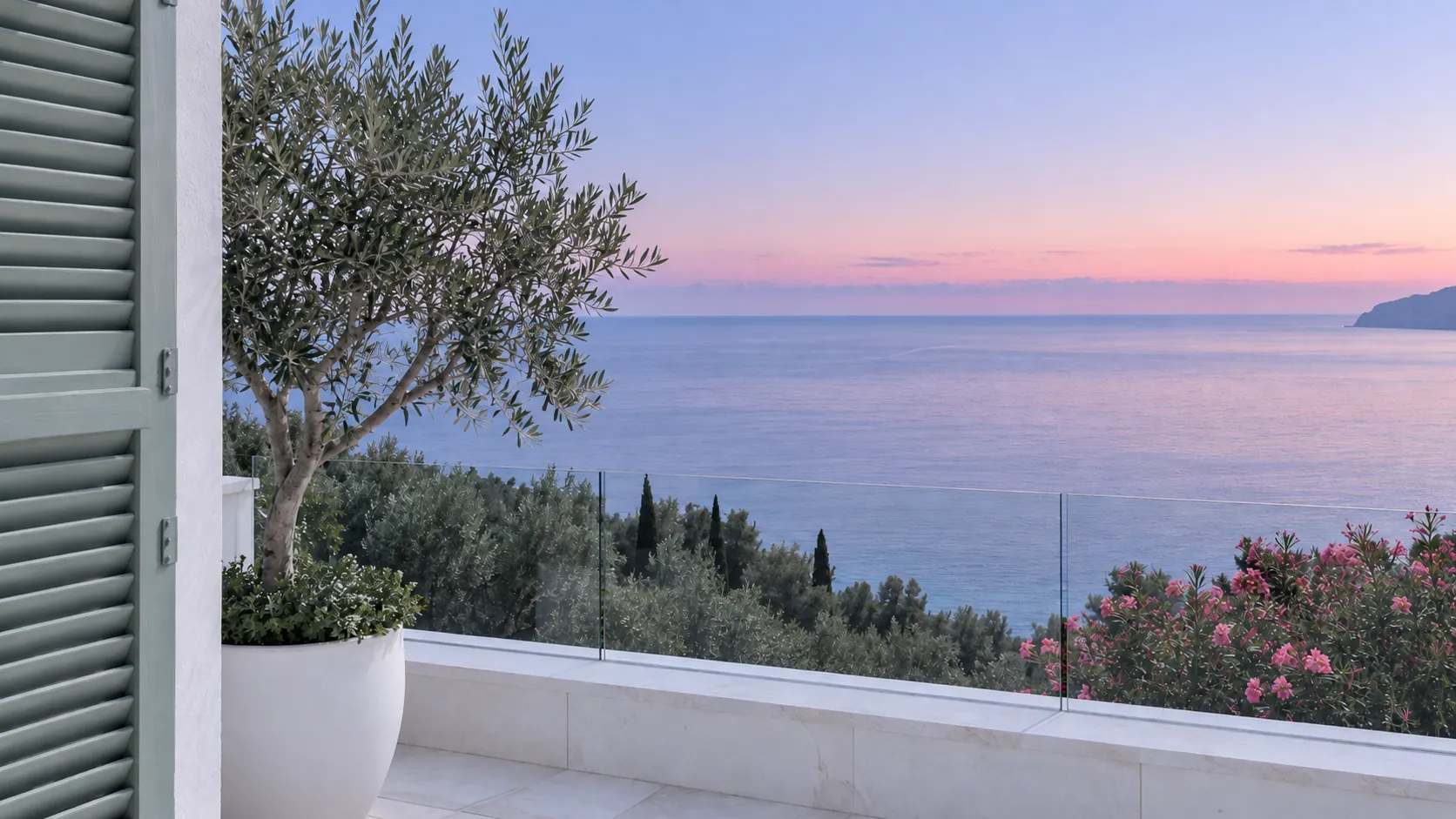 The same terrace, three hours. Dawn · Concept design