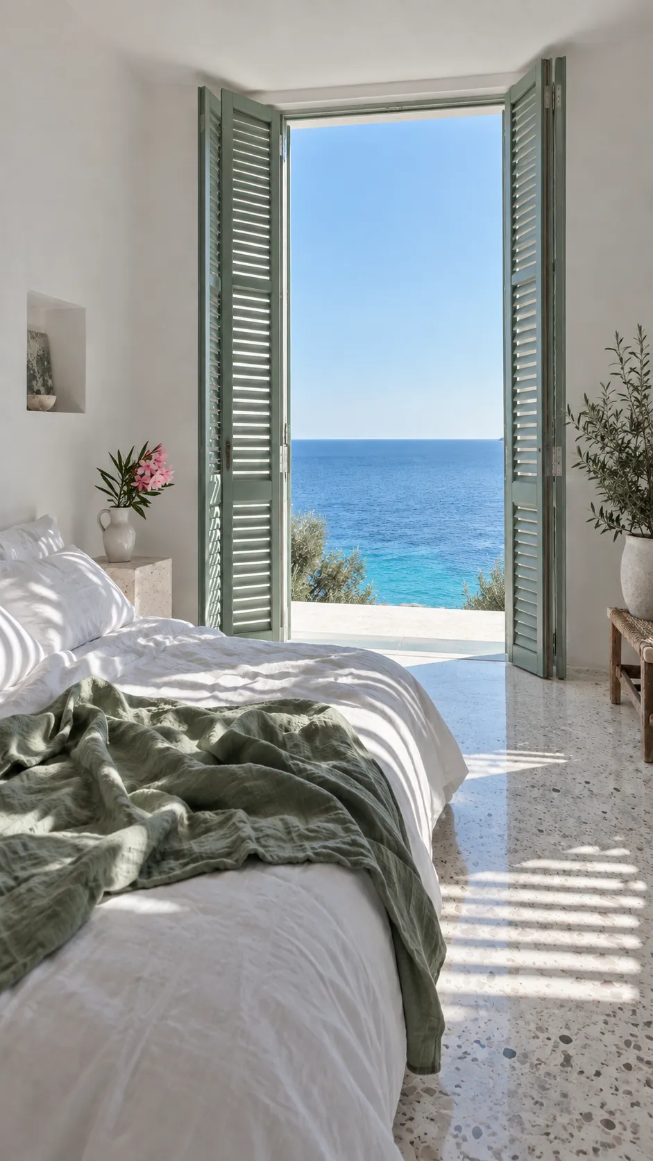 The bedroom, first light · Concept design
